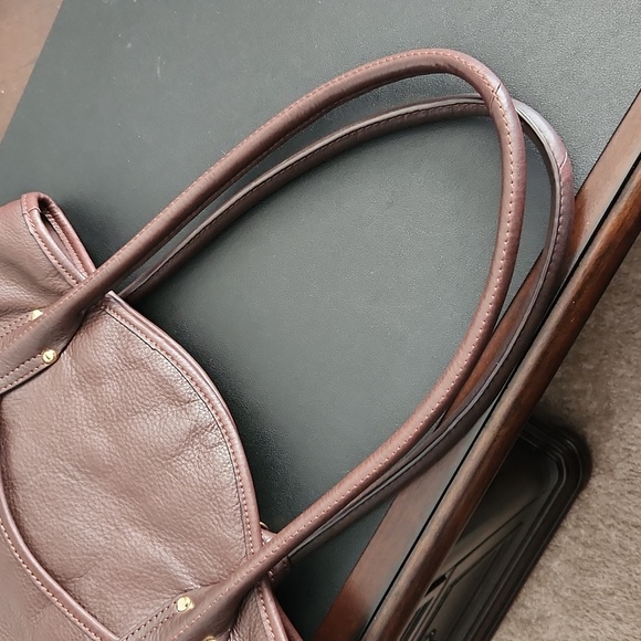 B. Makowski Brown large leather handbag - Picture 16 of 16